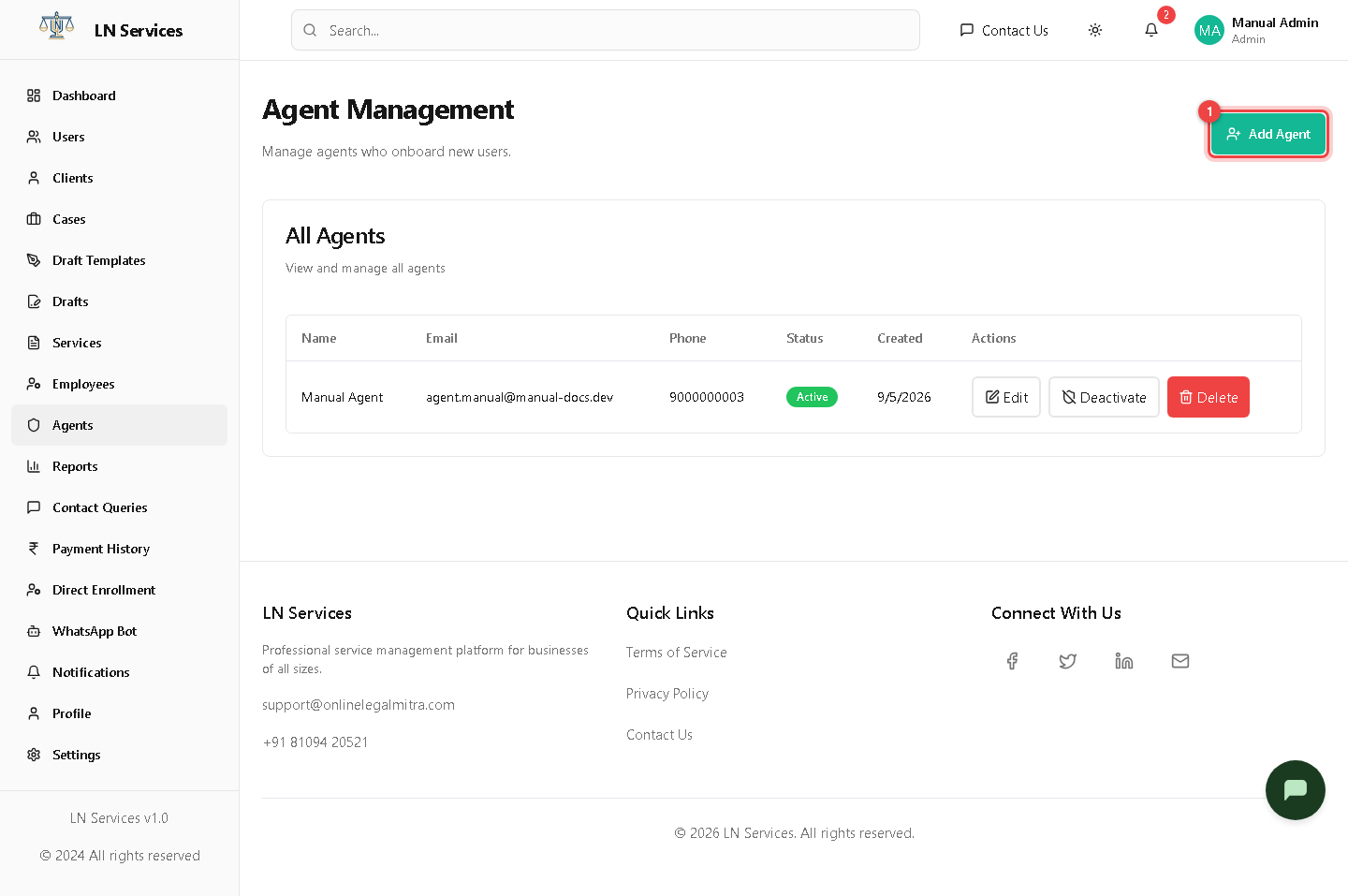 Agent Management