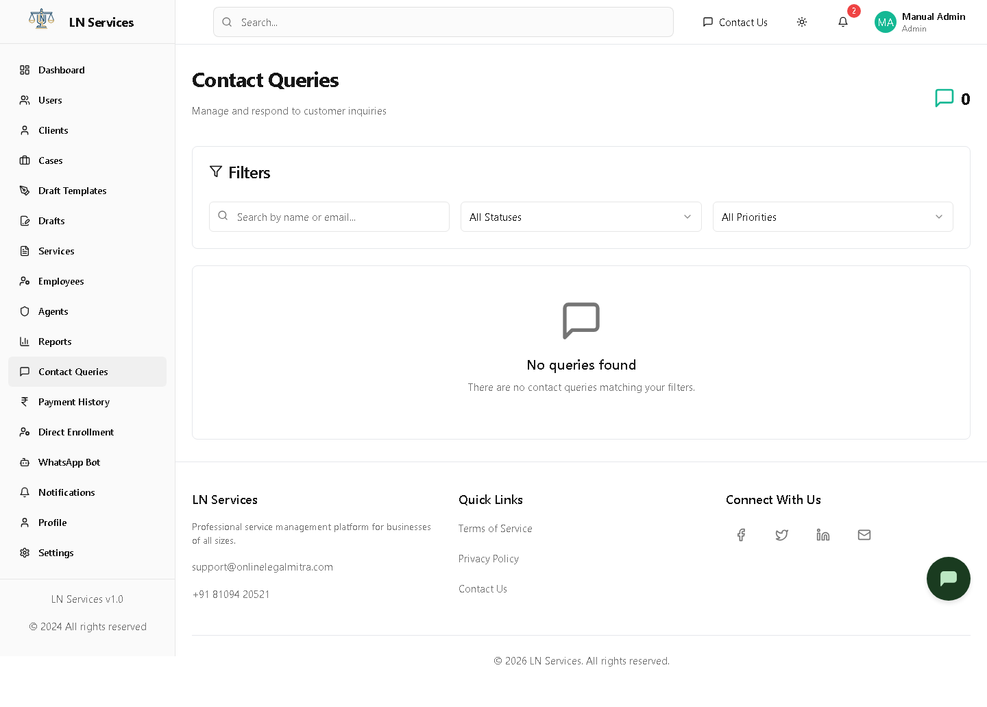 Contact Queries