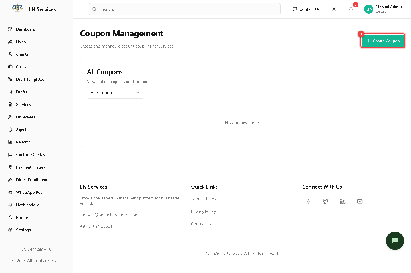 Coupon Management