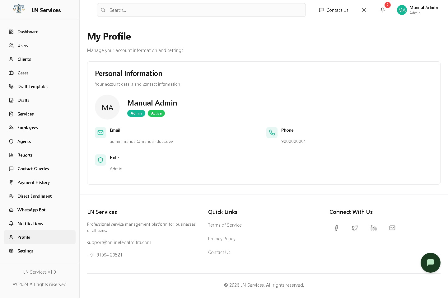 My Profile