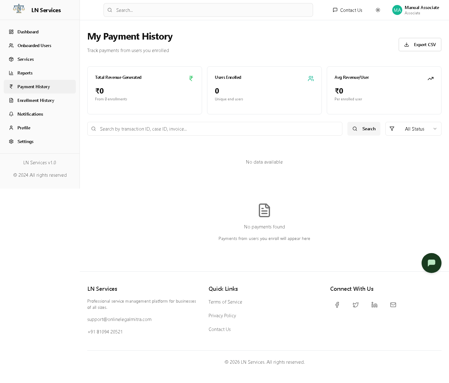 My Payment History
