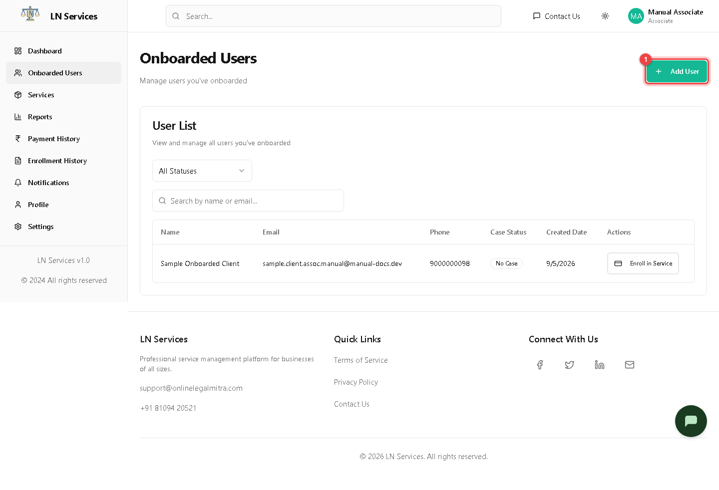 Onboarded Users