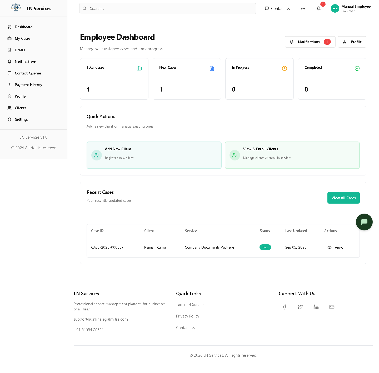 Employee Dashboard